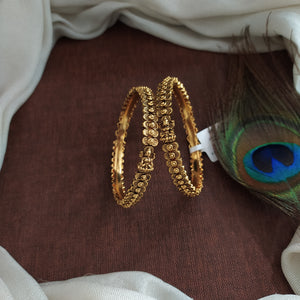 Antique Lakshmi Bangles – Versatile Border Bangles for Custom Sets | Sizes 2.2, 2.4, 2.6, 2.8, 2.10