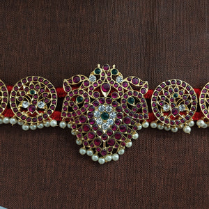 Real Araku Stones Hip Chain | Bharatanatyam & Kemp Stone Waist Belt