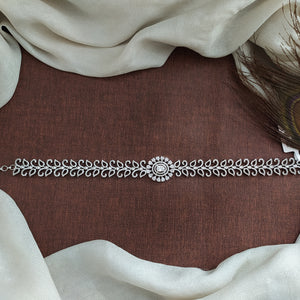 Zircon Seeshphool Hair Accessory – Available in Silver & Diamond Finish