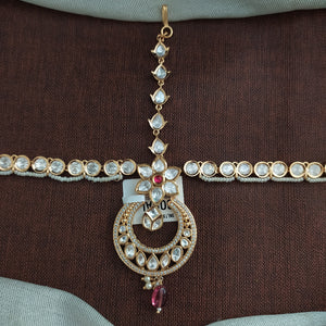 Kundan Seeshphool | Polki Kundan Hair Accessory | Traditional Bridal Jewellery