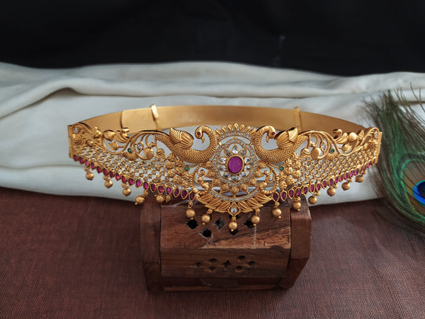 Antique Finish Lakshmi Hip-belt With Drops Sonal Fashion
