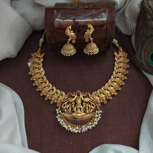 Eternal Goddess Lakshmi Grace Antique Necklace Set