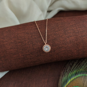 Chain with Pendant and Studs Available in Three Finishes