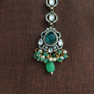 A Timeless Symphony Of Beautiful Victorian Diamond Polki Kundan Tikka Collection