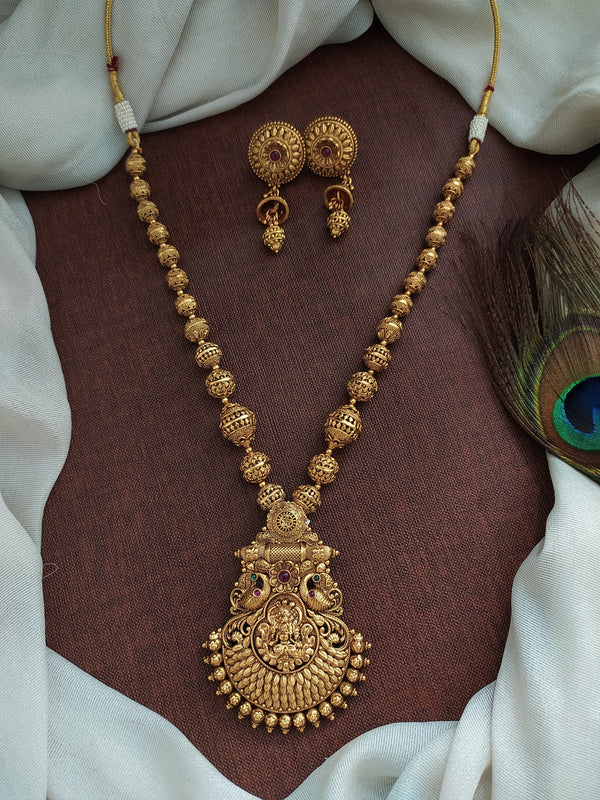 Dual Peacock Design Nagas Work Divine Mala Set South Indian Jewelry Sonal Fashion Jewellery