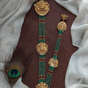 Antique Nakshi Work Lakshmi Choti – Traditional Temple Hair Accessory