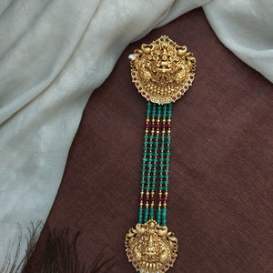 Antique Nakshi Work Lakshmi Choti – Traditional Temple Hair Accessory