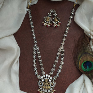 Traditional Antique Layered Long Haram Set – Victorian Finish