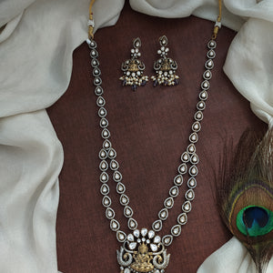 Traditional Antique Layered Long Haram Set – Victorian Finish