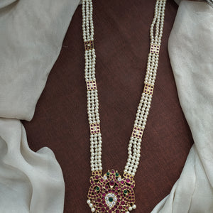 Premium Kemp Araku Long Haram with Pearl Layers