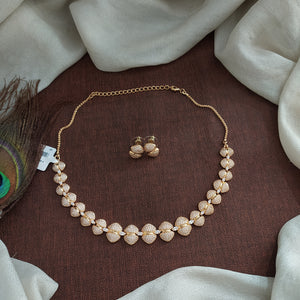 Zircon Necklace Set – Diamond Replica Look