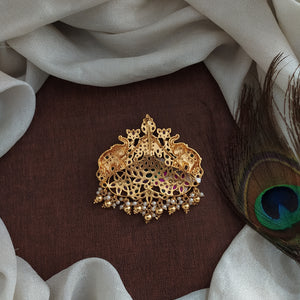 Antique Kemp Lakshmi Pendant with Dual Elephants – Customizable Design