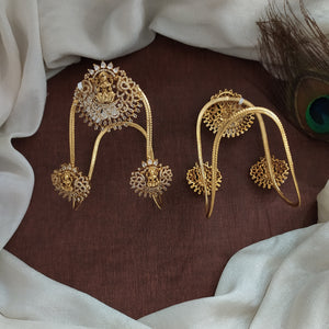 Antique Lakshmi-Designed Bajuband with Zircon Stones