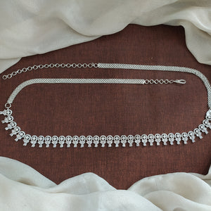 Zircon Hip-Chain in Silver – A Graceful Waist Ornament