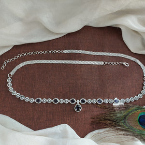 Zircon Hip-Chain in Silver – A Graceful Waist Ornament