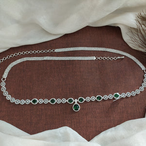 Zircon Hip-Chain in Silver – A Graceful Waist Ornament