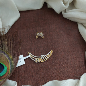 Diamond Finish Zircon Mangalsutra Pendant Set – Elegant Karwa Chauth Special