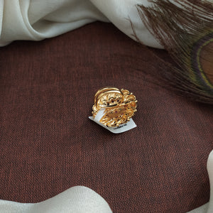 Antique Adjustable Ring with Kemp & Green Stones