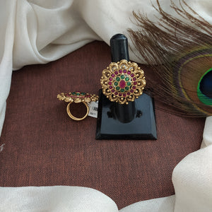 Antique Kemp Stones Adjustable Ring