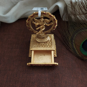 Antique Sindhoor Dabi with Natrajan Design