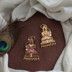 Kemp Goddess Pendant with Golden Hangings