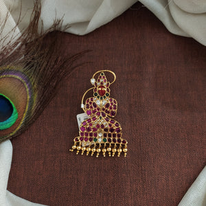 Kemp Goddess Pendant with Golden Hangings