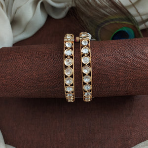 Polki Kundan Round-Shaped Openable Kada