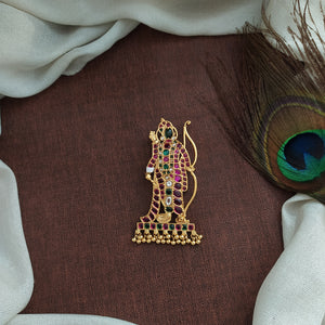 Antique Kemp Pendant Featuring Hanuman Ji – A Divine Masterpiece