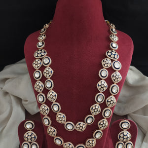 Double Layer Kundan Meenakari Long Haram – A Royal Statement