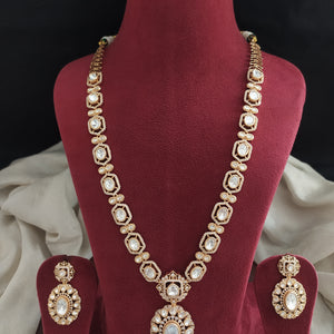 Statement Kundan Long Haram Set – Timeless Grandeur