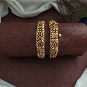 Antique Plain Gold Kada – Timeless &amp; Elegant