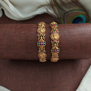 Peacock Designed Antique Bangles