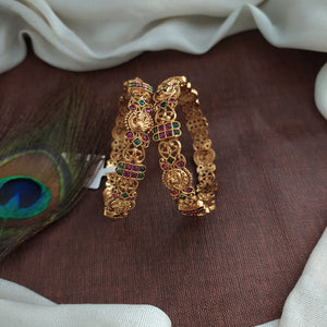 Peacock Designed Antique Bangles