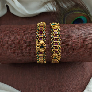 Antique Peacock Design Kemp Bangles