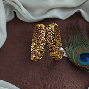 Antique Peacock Design Kemp Bangles