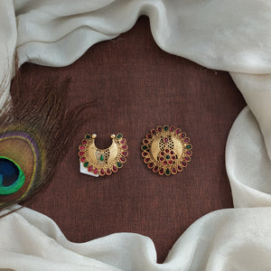 Antique Kemp Stones Sun & Moon Bridal Hair Accessory