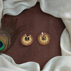 Antique Kemp Stones Sun & Moon Bridal Hair Accessory