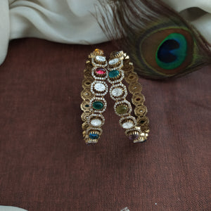 Moissanite Bangles in Victorian Finish