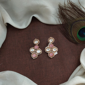 Kundan Earrings – Pastel Perfection
