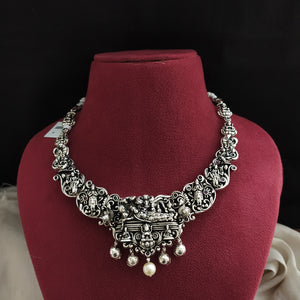 Temple Jewelry in Oxidized Finish – Divine Elegance