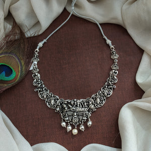 Temple Jewelry in Oxidized Finish – Divine Elegance