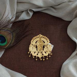 92.5 Pure Silver Jadau Kundan Ganesha Pendant – Temple Jewelry Design

