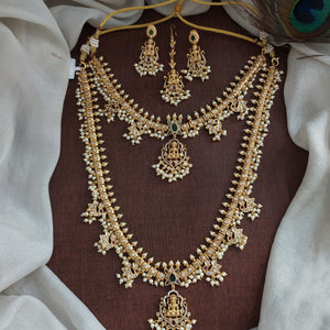 Antique Guttapusalu Lakshmi Semi-Bridal Jewelry Set


