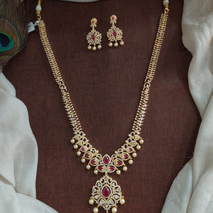 Gold-Plated Zircon Long Set – Timeless Elegance
