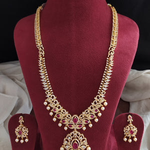 Gold-Plated Zircon Long Set – Timeless Elegance