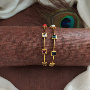 Minimal & Elegant Navaratna Bangles – Sizes 2.4, 2.6, 2.8