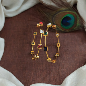 Minimal & Elegant Navaratna Bangles – Sizes 2.4, 2.6, 2.8