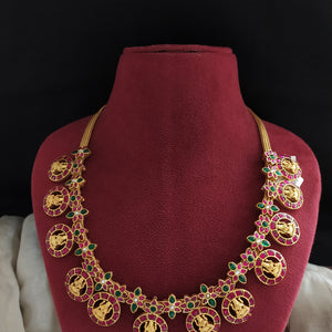 Jadau Kundan Bottu Mala – A Timeless Gold Replica