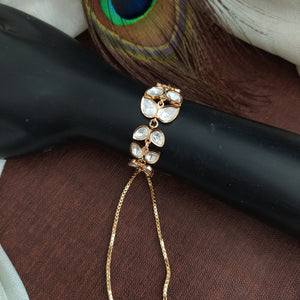 Kundan Adjustable Bracelet | Party & Festive Jewelry | Elegant Hand Ornament