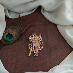 Antique Kemp Goddess Pendant – Embellished with Multi-Color Kemp Stones